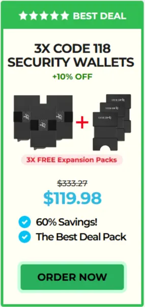 Code 118 Wallet offer package price